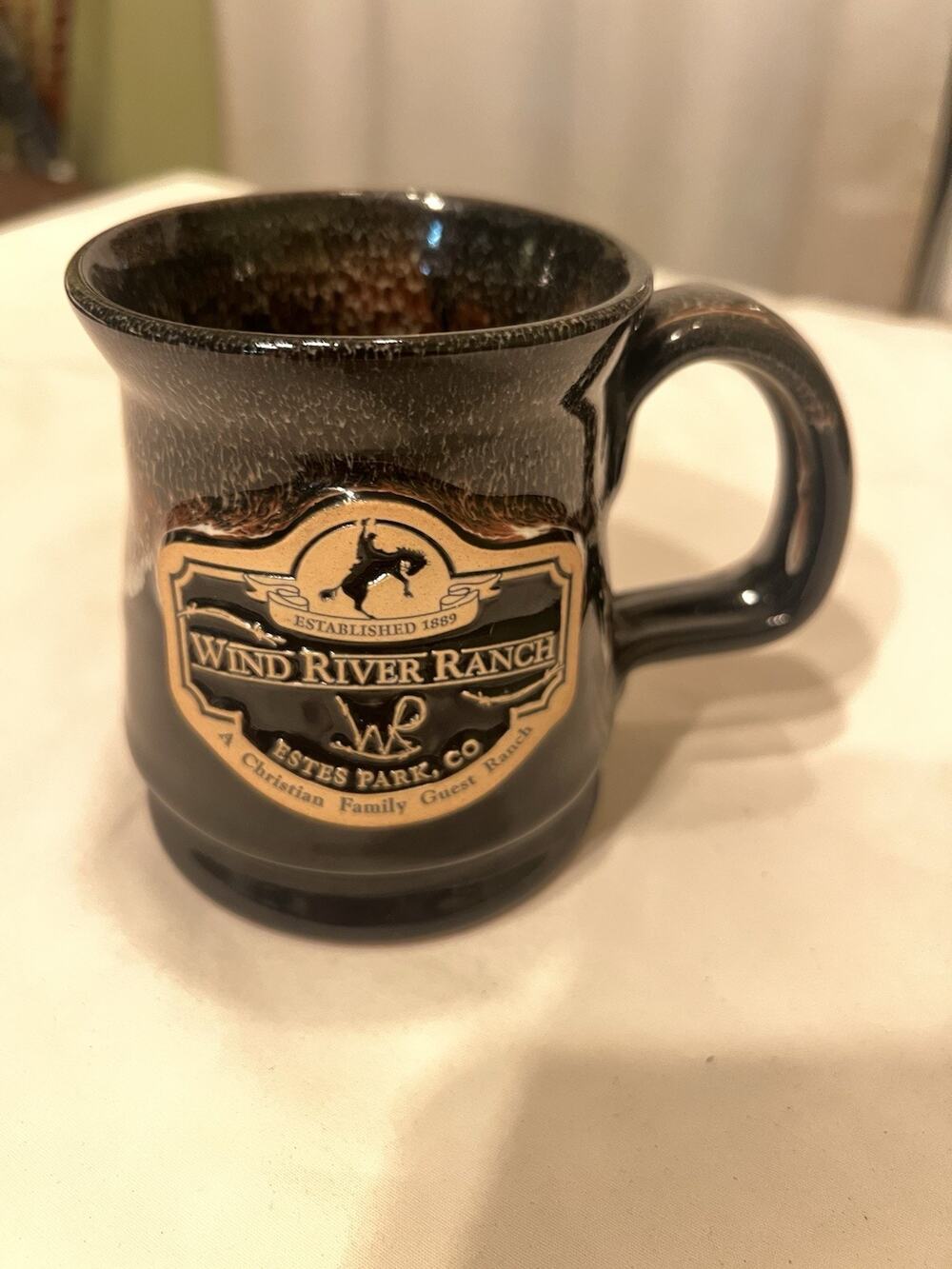 Deneen Pottery Mug Wind River Ranch Estes Park Colorado 2014 Hand Thrown